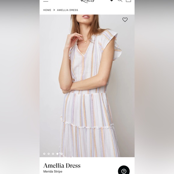 Rails Womens Amellia Dress Merida Stripe EUC Sz XS - Picture 13 of 14